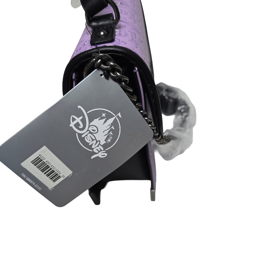 Disney Parks Loungefly Haunted Mansion Wallpaper Crossbody Bag NWT - Picture 4 of 5